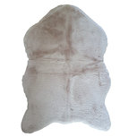 Schapenvacht ETIENNE - Taupe - imitatiebont - 60 x 90 cm - Superzacht Schapenvacht ETIENNE - Taupe - imitatiebont - 60 x 90 cm - Superzacht