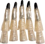 Boland glow-in-the-dark heksenvinger dames - Kunststof - 19 cm - Set van 10 Boland glow-in-the-dark heksenvinger dames - Kunststof - 19 cm - Set van 10
