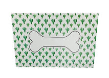 Dieren placemat Cactus - Honden / katten mat - Wit / Groen - Kunststof - 43 x 29 cm - Rechthoek Dieren placemat Cactus - Honden / katten mat - Wit / Groen - Kunststof - 43 x 29 cm - Rechthoek
