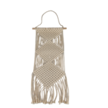 Macrame Wandkleed Bohemian JESSICA - Crème - Katoen - 61.5 x 24 cm - Wandhanger Macrame Wandkleed Bohemian JESSICA - Crème - Katoen - 61.5 x 24 cm - Wandhanger