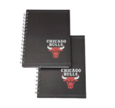 Notitieboek Chicago Bulls A5 - Zwart / Rood - Gelinieerd - Set van 2 Notitieboek Chicago Bulls A5 - Zwart / Rood - Gelinieerd - Set van 2