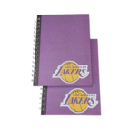 Notitieboek L. A. Lakers - A5 - Paars - Gelinieerd - Set van 2 Notitieboek L. A. Lakers - A5 - Paars - Gelinieerd - Set van 2