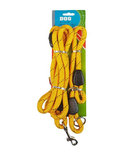 Hondenriem & halsband - Geel - Nylon - 150 / 45 cm Hondenriem & halsband - Geel - Nylon - 150 / 45 cm