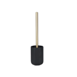 WC borstel + houder THOM - Zwart / Goud - Metaal / Kunststof - 9.5 x 9.5 x 36 cm - Toiletborstel WC borstel + houder THOM - Zwart / Goud - Metaal / Kunststof - 9.5 x 9.5 x 36 cm - Toiletborstel