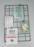 Wandrek Met 4 Clips metaal ELS - Zwart - Metaal - 45 x 30 cm Wandrek Met 4 Clips metaal ELS - Zwart - Metaal - 45 x 30 cm