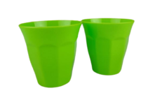 Excellent Houseware beker - Groen - Kunststof - Ø 9 x 9 cm - Set van 2 - Rond Excellent Houseware beker - Groen - Kunststof - Ø 9 x 9 cm - Set van 2 - Rond