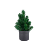 Mini LED kerstboom met pot - Groen / Zwart - Kunststof - 30 cm Mini LED kerstboom met pot - Groen / Zwart - Kunststof - 30 cm