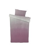 Dekbedovertrek LARA - Paars / Wit - Eenpersoons - 140 x 200 cm + 1 kussensloop 60 x 70 cm Dekbedovertrek LARA - Paars / Wit - Eenpersoons - 140 x 200 cm + 1 kussensloop 60 x 70 cm