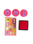 Sinterklaas stempels met stickers - Multicolor - Set van 3 Sinterklaas stempels met stickers - Multicolor - Set van 3