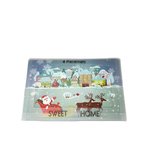 Placemat kerstman met slee - Multicolor - Kunststof - 43 x 28 cm - Set van 4 Placemat kerstman met slee - Multicolor - Kunststof - 43 x 28 cm - Set van 4