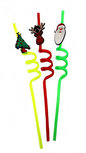 Kerst rietje - Multicolor - Kunststof - h 29 cm - Assorti Kerst rietje - Multicolor - Kunststof - h 29 cm - Assorti