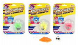 Knockhead - Putty & Spinning Top - Multicolor - 5 cm - Set van 2 - Assorti Knockhead - Putty & Spinning Top - Multicolor - 5 cm - Set van 2 - Assorti