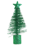 Mini kerstboom met glitters - Groen - Kunststof - h 15 cm Mini kerstboom met glitters - Groen - Kunststof - h 15 cm
