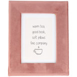 Velvet Fotolijst ALICE - Roze - Glas / Velours - 13 x 18 cm Velvet Fotolijst ALICE - Roze - Glas / Velours - 13 x 18 cm