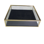 Decoratie Tray / Dienblad Met Velvet KENZO - Goud / Zwart - 18 x 18 x 4.7 cm - Maat L Decoratie Tray / Dienblad Met Velvet KENZO - Goud / Zwart - 18 x 18 x 4.7 cm - Maat L