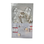 Lichtsnoer met gloeilampen - Led licht - 8 lampen - 100 cm Lichtsnoer met gloeilampen - Led licht - 8 lampen - 100 cm
