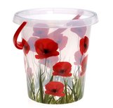 Emmer Klaproos - Transparant - 12 Liter - Ø 30 cm Emmer Klaproos - Transparant - 12 Liter - Ø 30 cm