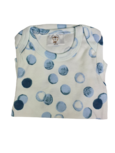 Baby romper blauwe stippen - Wit / blauw - Katoen - Maat 56 / 62 Baby romper blauwe stippen - Wit / blauw - Katoen - Maat 56 / 62