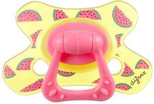 Difrax Fopspeen Dental 6+ maanden - Transparant Geel - Meloenen Difrax Fopspeen Dental 6+ maanden - Transparant Geel - Meloenen