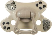 Difrax Fopspeen Dental 6+ maanden - Uni Grijs - Beren Difrax Fopspeen Dental 6+ maanden - Uni Grijs - Beren