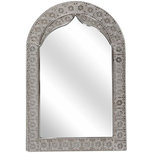 Spiegel LINDSEY - Zilver - Glas / Metaal - 37.5 x 56 cm - Rechthoek Spiegel LINDSEY - Zilver - Glas / Metaal - 37.5 x 56 cm - Rechthoek
