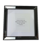 Fotolijst met spiegelrand ANGELO - Zwart - 36 x 36 cm - Vierkant Fotolijst met spiegelrand ANGELO - Zwart - 36 x 36 cm - Vierkant