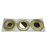 Spiegel JANOS - Goud - ⌀ 25 cm - Set van 3 Spiegel JANOS - Goud - ⌀ 25 cm - Set van 3
