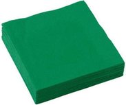 Servetten - Groen - Katoen - 33 x 33 cm - 3 laags - 20 stuks Servetten - Groen - Katoen - 33 x 33 cm - 3 laags - 20 stuks