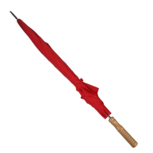 Paraplu KELLY - Rood - Hout / Metaal / Polyester - l 98 cm Paraplu KELLY - Rood - Hout / Metaal / Polyester - l 98 cm