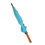 Paraplu EVELINE - Blauw - Hout / Metaal / Polyester - l 67 cm Paraplu EVELINE - Blauw - Hout / Metaal / Polyester - l 67 cm
