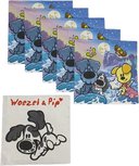 Woezel en pip servetten - Katoen - 33 x 33 cm - 3 laags - 20 stuks Woezel en pip servetten - Katoen - 33 x 33 cm - 3 laags - 20 stuks