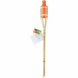 Bamboe tuinfakkel 60 cm - Oranje - Tuindecoratie / tuinverlichting - Oranje oliefakkels navulbaar Bamboe tuinfakkel 60 cm - Oranje - Tuindecoratie / tuinverlichting - Oranje oliefakkels navulbaar