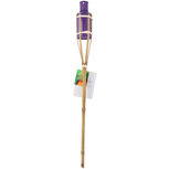 Bamboe tuinfakkel 60 cm - Paars- Tuindecoratie / tuinverlichting - Paarse oliefakkels navulbaar Bamboe tuinfakkel 60 cm - Paars- Tuindecoratie / tuinverlichting - Paarse oliefakkels navulbaar