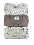 Baby rompers - Multicolor - Katoen - Maat 62 / 68 - Set van 3 Baby rompers - Multicolor - Katoen - Maat 62 / 68 - Set van 3