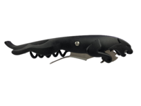 Kurkentrekker En Flessenopener - Panther - Zwart - Kunststof / Metaal - 14 cm Kurkentrekker En Flessenopener - Panther - Zwart - Kunststof / Metaal - 14 cm