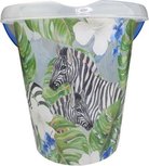 Schoonmaak emmer zebra - Multicolor - Kunststof - 30 x 30 cm Schoonmaak emmer zebra - Multicolor - Kunststof - 30 x 30 cm