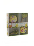 Cupcake Set Voor Pasen - Geel / Multicolor - Papier / Hout - 48 Delig Cupcake Set Voor Pasen - Geel / Multicolor - Papier / Hout - 48 Delig
