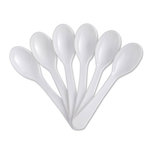 Handy eierlepels - Wit - Kunststof - Set van 6 Handy eierlepels - Wit - Kunststof - Set van 6