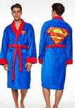 Badjas Superman - Blauw / Rood - Polyester - Maat S/M Badjas Superman - Blauw / Rood - Polyester - Maat S/M