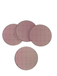 Onderzetters JAMMIE met patroon - Roze / Rood - Glas - Ø 10 cm - Rond - 4 stuks Onderzetters JAMMIE met patroon - Roze / Rood - Glas - Ø 10 cm - Rond - 4 stuks