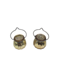 Theelichthouder INEZ - Goud - Glas / Metaal - Ø 5 x h 6,5 cm - Set van 2 Theelichthouder INEZ - Goud - Glas / Metaal - Ø 5 x h 6,5 cm - Set van 2