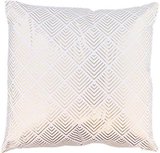 Sierkussen met patroon GHISLAINE - Wit goud - Polyester - 40 x 40 cm - Vierkant Sierkussen met patroon GHISLAINE - Wit goud - Polyester - 40 x 40 cm - Vierkant
