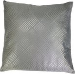Sierkussen met patroon GHISLAINE - Grijs / Zilver - Polyester - 40 x 40 cm - Vierkant Sierkussen met patroon GHISLAINE - Grijs / Zilver - Polyester - 40 x 40 cm - Vierkant