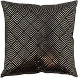Sierkussen met patroon GHISLAINE - Zwart goud - Polyester - 40 x 40 cm - Vierkant Sierkussen met patroon GHISLAINE - Zwart goud - Polyester - 40 x 40 cm - Vierkant