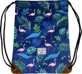 Strand rugzak / Strandtas Flamingo - Donkerblauw - Polyester Strand rugzak / Strandtas Flamingo - Donkerblauw - Polyester