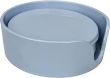 Onderzetters BRAM - Lichtblauw - Rond - Ø 10 cm - Set van 6 Onderzetters BRAM - Lichtblauw - Rond - Ø 10 cm - Set van 6