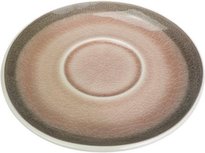 Schotels met grijze rand CATHARINA - Roze / Grijs - Keramiek - Ø14,5 cm - Set van 4 Schotels met grijze rand CATHARINA - Roze / Grijs - Keramiek - Ø14,5 cm - Set van 4