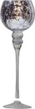 Luxe theelichthouder - Zilver - Glas - Ø 12 cm / H 40 cm Luxe theelichthouder - Zilver - Glas - Ø 12 cm / H 40 cm