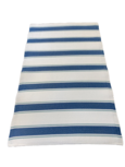 Tuinmat JEREMIAH - Kunststof - Blauw / Wit - 150 x 91 cm Tuinmat JEREMIAH - Kunststof - Blauw / Wit - 150 x 91 cm