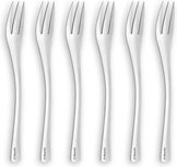 Tapas Vorkjes 6 Delig - Zilver - Metaal - l 15 cm - 6 Delig Tapas Vorkjes 6 Delig - Zilver - Metaal - l 15 cm - 6 Delig